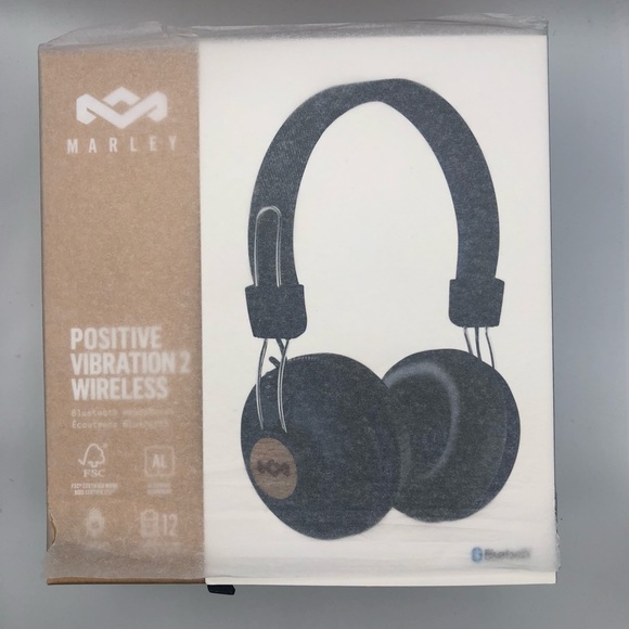 🤩 HOST PICK 🤩 BNIB HOUSE OF MARLEY POSITIVE VIBRATIONS 2 WIRELESS HEADPHONES - Picture 2 of 12